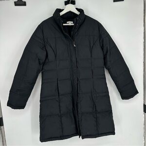 Garnet Hill Black Down Filled Puffer Coat Sz 10